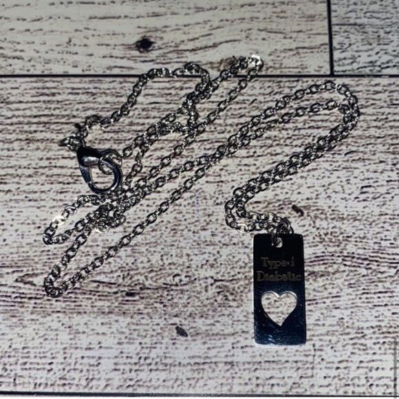 Medical Alert, Dainty T1D Necklace & Charm Set, One Size - Picture 10 of 11